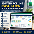 Small Business 13-Week Rolling Cash Flow Forecasting Model