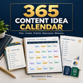 365-Day Content Idea Calendar