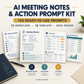 AI Meeting Notes & Action Prompt Kit
