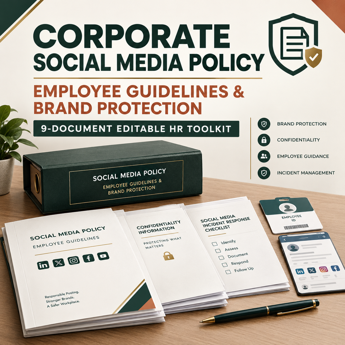 Corporate Social Media Employee Policy & Brand Protection Standards