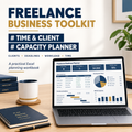 Freelancer Time & Client Capacity Planner | Plan Client Work, Manage Deadlines, Track Your Hours, and Protect Your Capacity