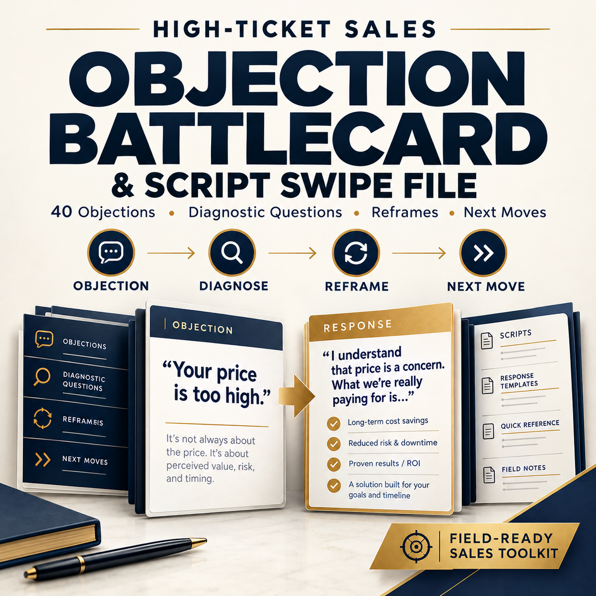 HIGH-TICKET SALES OBJECTION BATTLECARD & SCRIPT SWIPE FILE