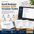 Small Business Master SOP Template Toolkit | Standardize Your Business Processes with Professional Word Templates, Practical SOP Guides, and Ready-to-Use Documentation Tools